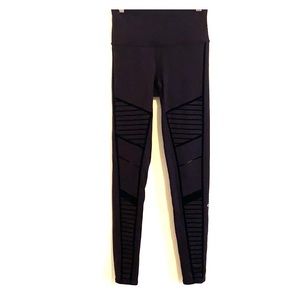 Alo High Waisted Moto Style Leggings